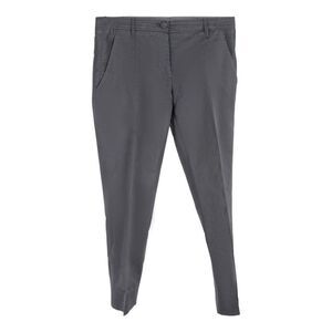 Miu Miu Straight Leg Trousers in Grey Cotton